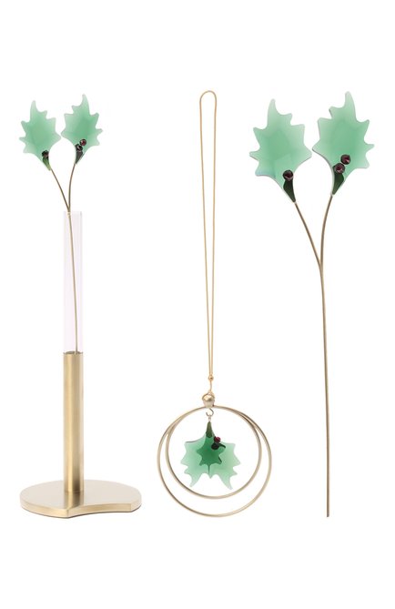 Ваза с украшениями holly leaves SWAROVSKI, арт. 5597136