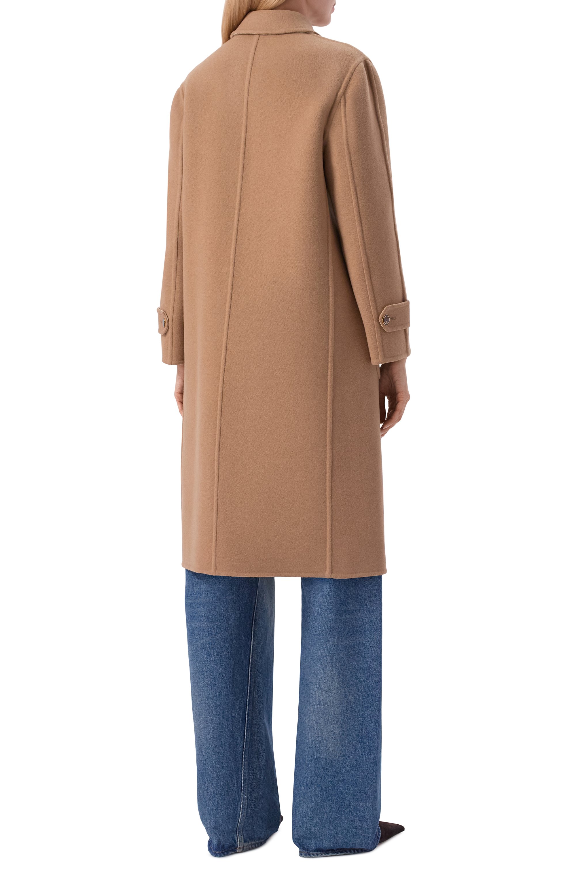 Двустороннее пальто из шерсти и шелка GUCCI, арт. 695094/ZAIYP, фото 4