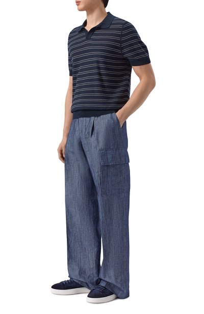 Поло из хлопка и лиоцелла BOSS, арт. 50560483, фото 2