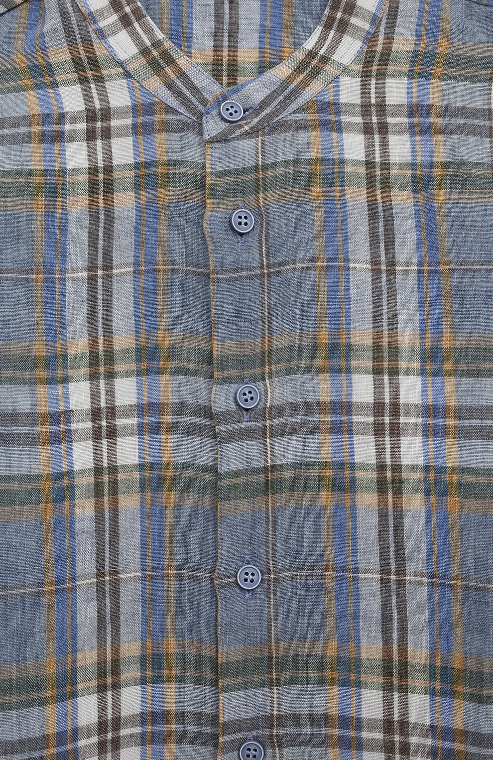 Льняная рубашка IL GUFO синего цвета по цене 15200 руб., арт. P24CL238L3021/2A-4A, фото 3 Льняная рубашка IL GUFO, арт. P24CL238L3021/2A-4A, фото 3