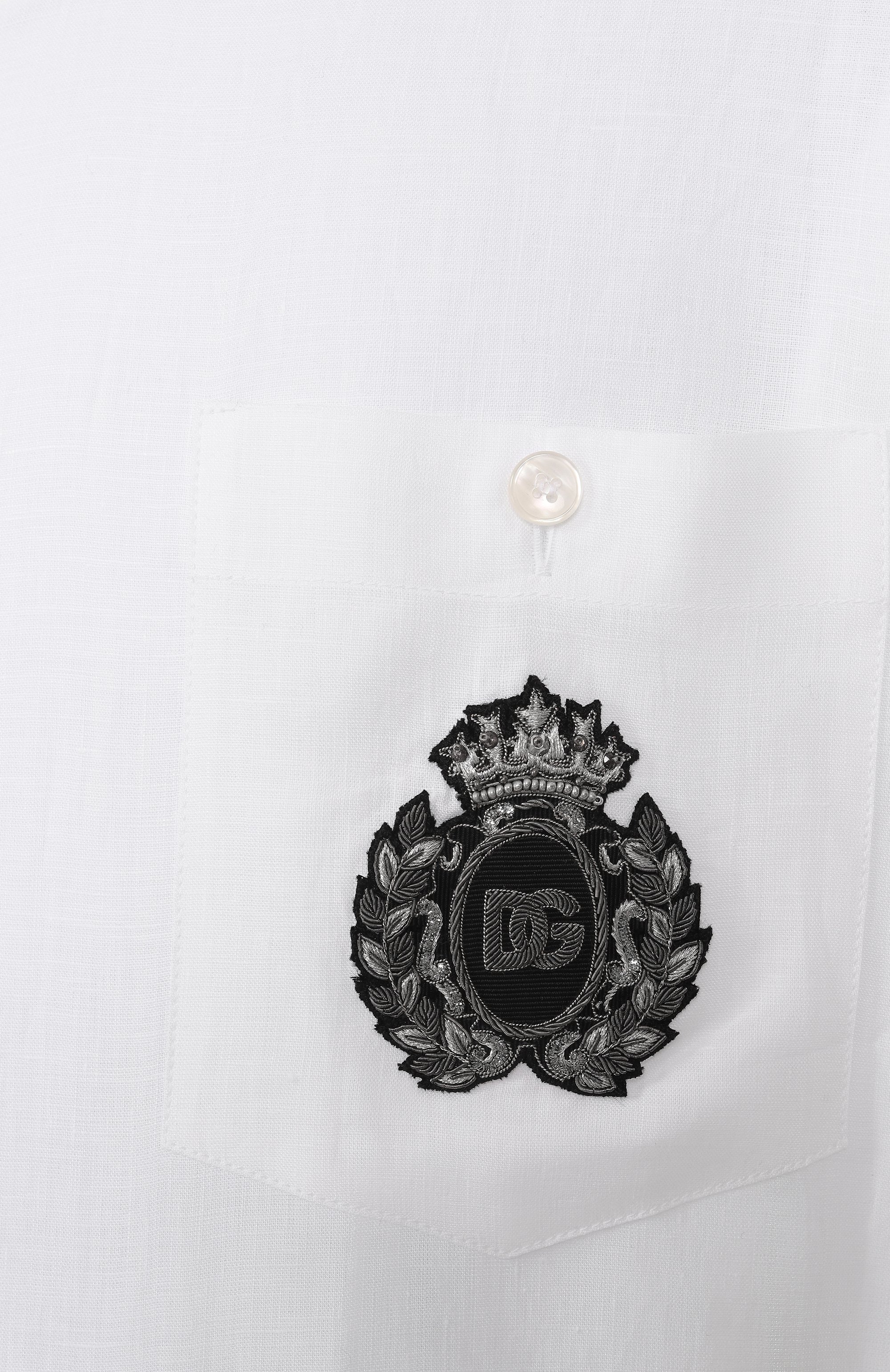 Льняная рубашка DOLCE & GABBANA, арт. G5MS2Z/FU4IK, фото 6