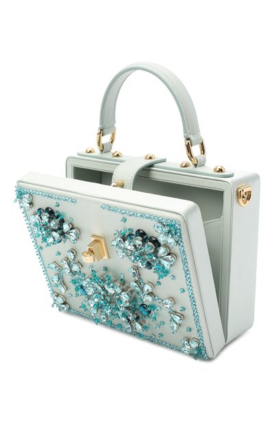 Сумка dolce box DOLCE & GABBANA голубого цвета по цене 415500 руб., арт. BB5970/AW128, фото 4 Сумка dolce box DOLCE & GABBANA, арт. BB5970/AW128, фото 4