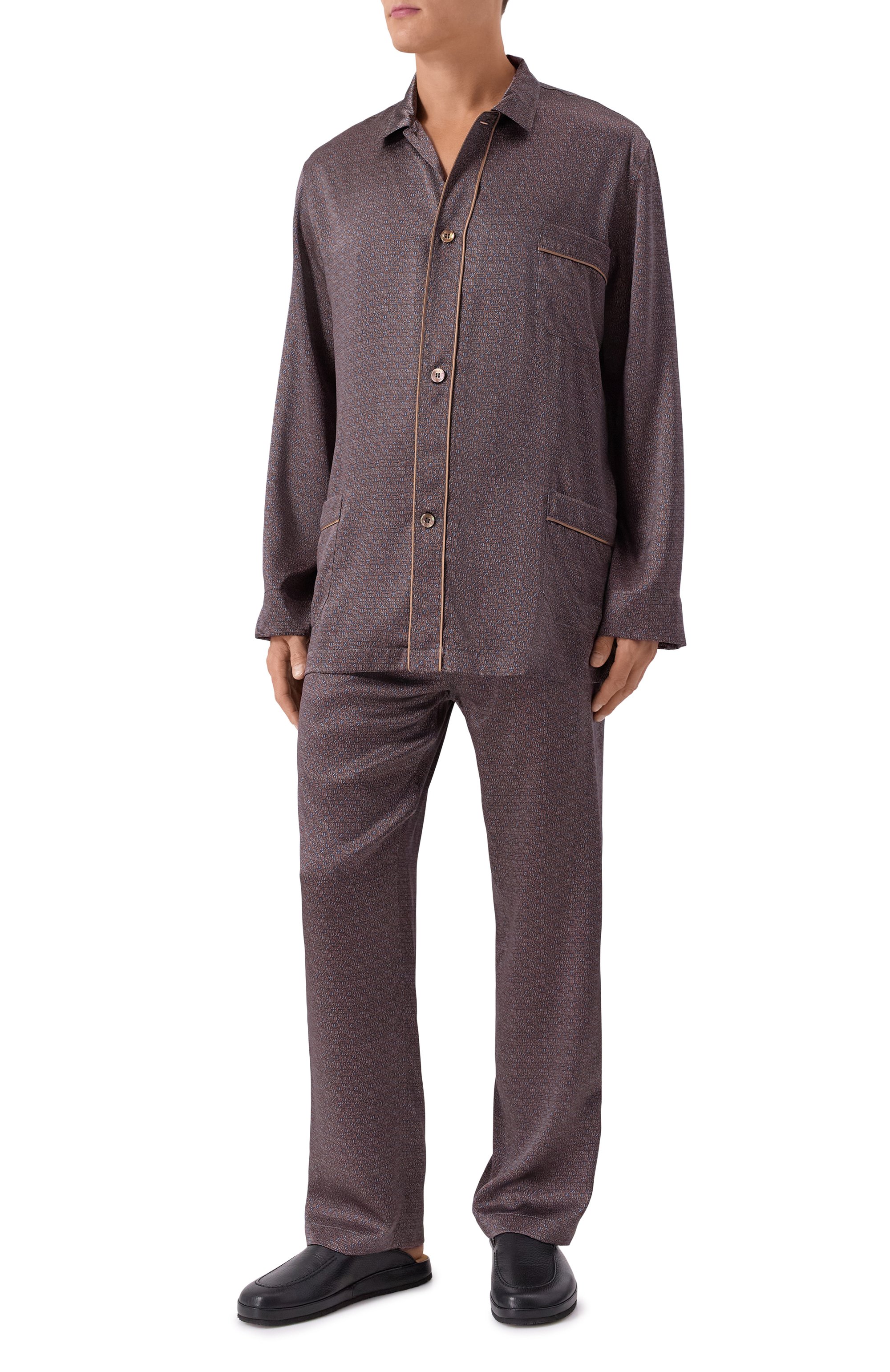 Шелковые домашние брюки ZILLI, арт. PZP013M0600V00000, фото 2