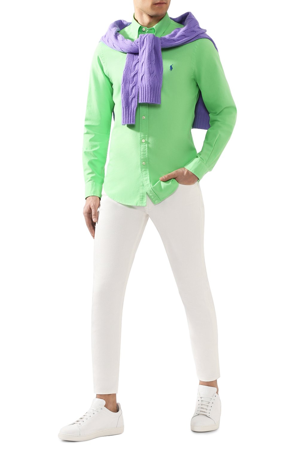 Хлопковая рубашка POLO RALPH LAUREN, арт. 710736557, фото 2