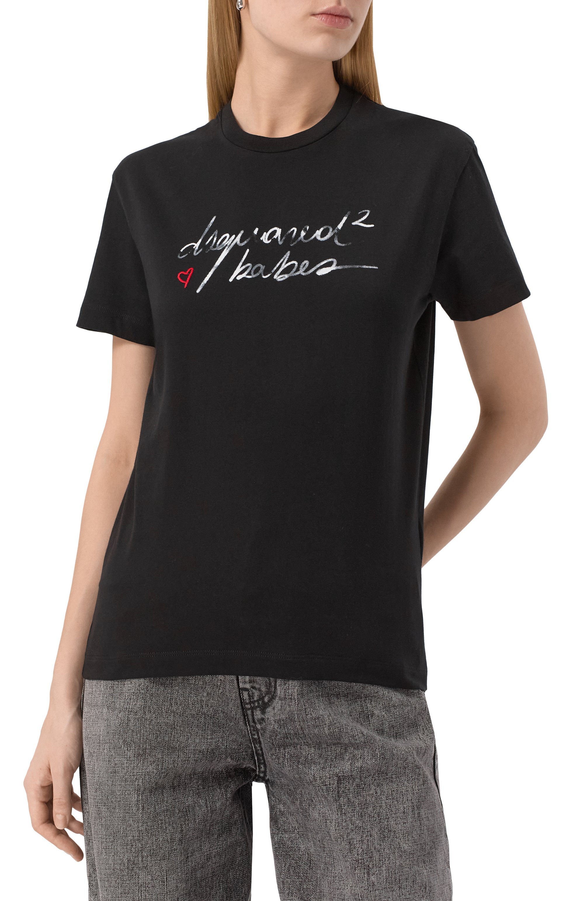 Хлопковая футболка DSQUARED2, арт. S72GD0571/D20020, фото 3