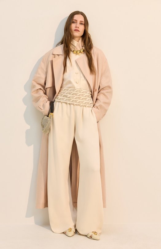 Кожаные сандалии Cleia Chloé CH26S160WQ Кремовый  CH26S160WQ Фото 7