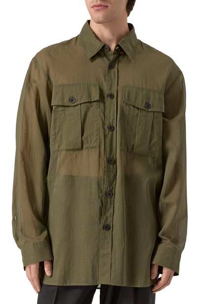 Хлопковая рубашка DRIES VAN NOTEN, арт. 251-020721-1160, фото 3