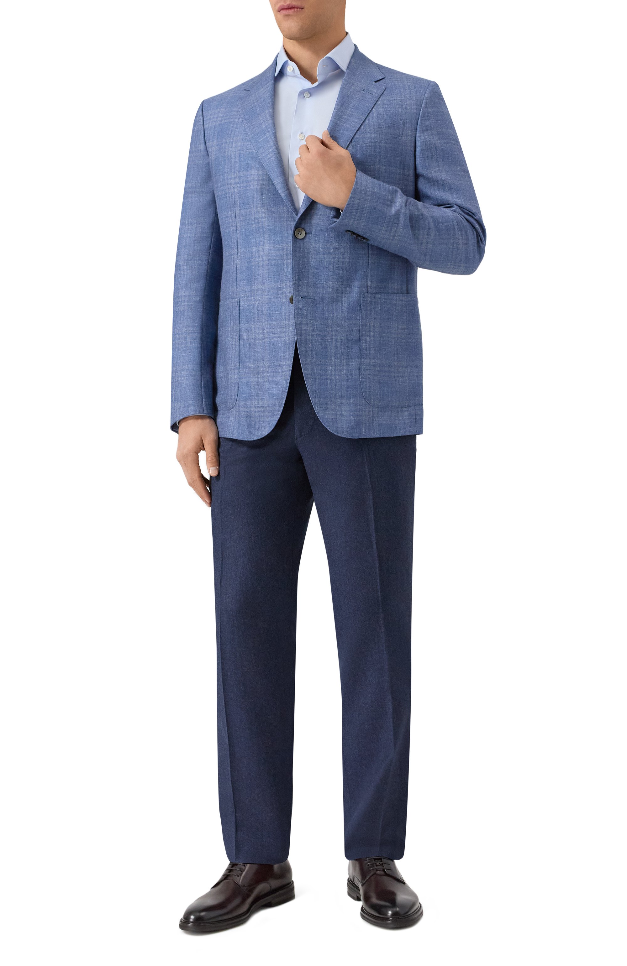 Пиджак из шерсти и шелка ZEGNA, арт. 10FP20/759032A7, фото 3