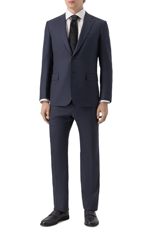 Шерстяной костюм Brioni RA008U-O1A4D Синий  RA008U-O1A4D Фото 2