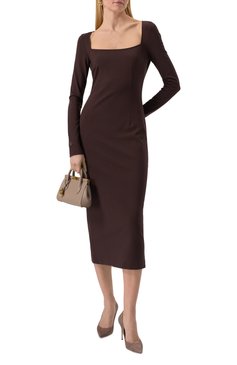 Женская сумка marlene DOLCE & GABBANA темно-бежевого цвета, арт. BB7744/A3G19 | Фото 7 (Материал: Натуральная кожа; Материал сплава: Проставлено; Драгоценные камни: Проставлено; Ремень/цепочка: На ремешке; Размер: small)