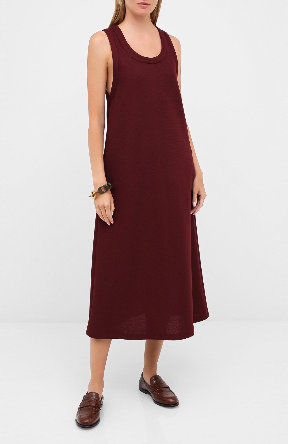 Платье-миди LACOSTE бордового цвета по цене 52860 руб., арт. EF8138, фото 3 Платье-миди LACOSTE, арт. EF8138, фото 3