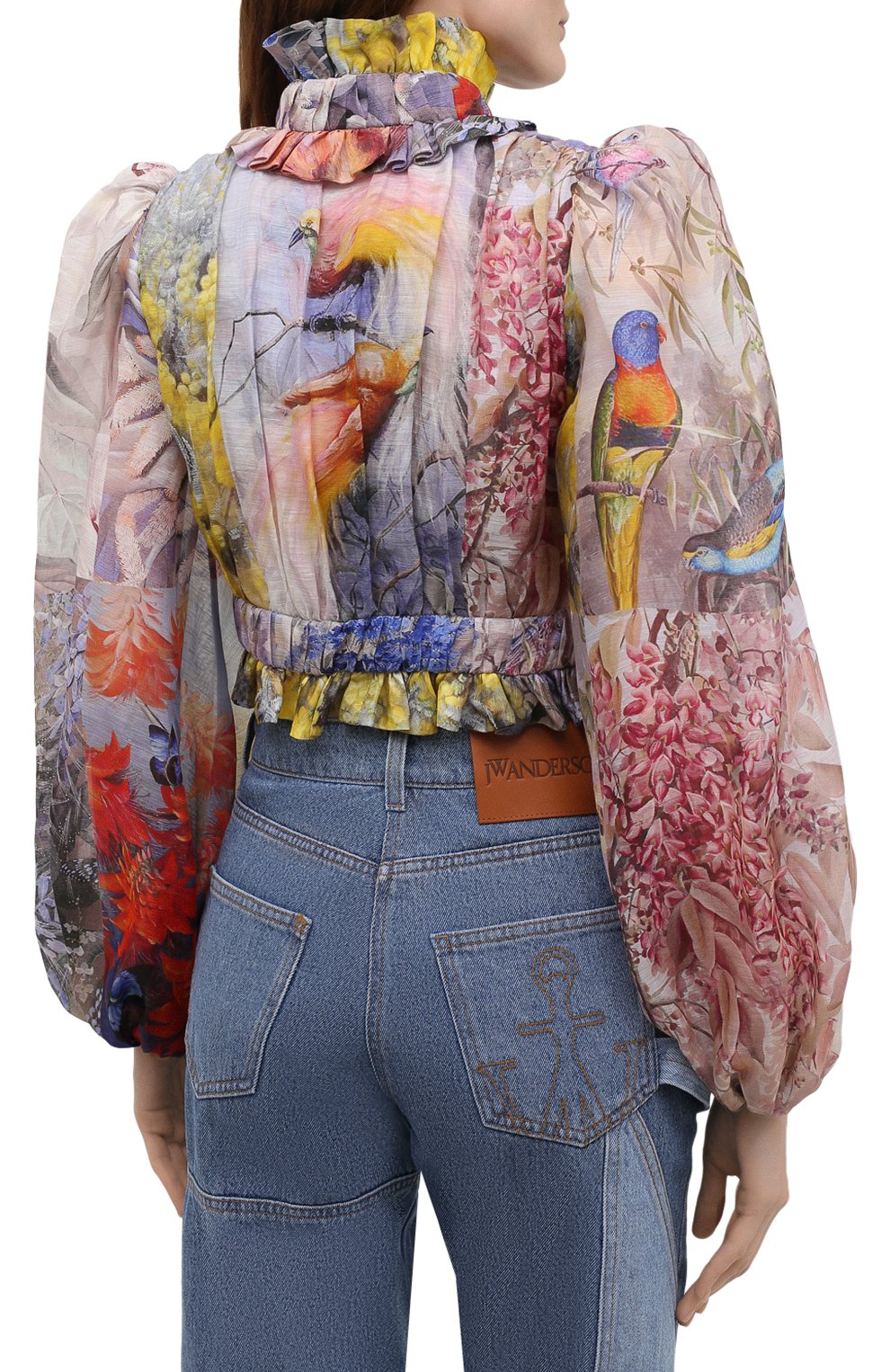 Льняная блузка ZIMMERMANN, арт. 1363TB0T, фото 4