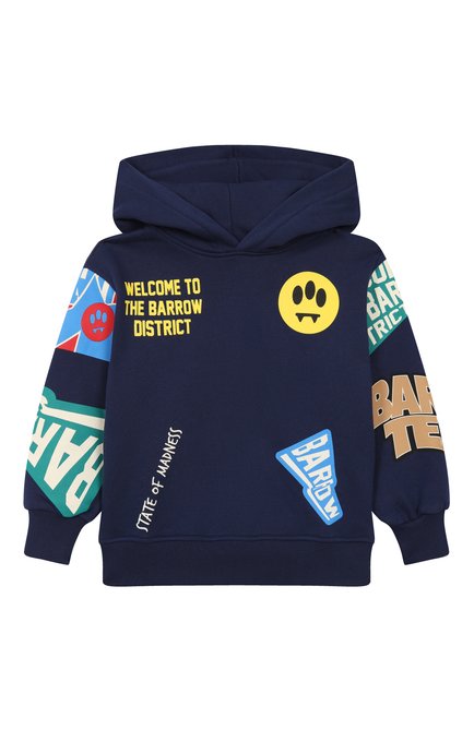 Хлопковое худи BARROW, арт. F5BKJUHS078