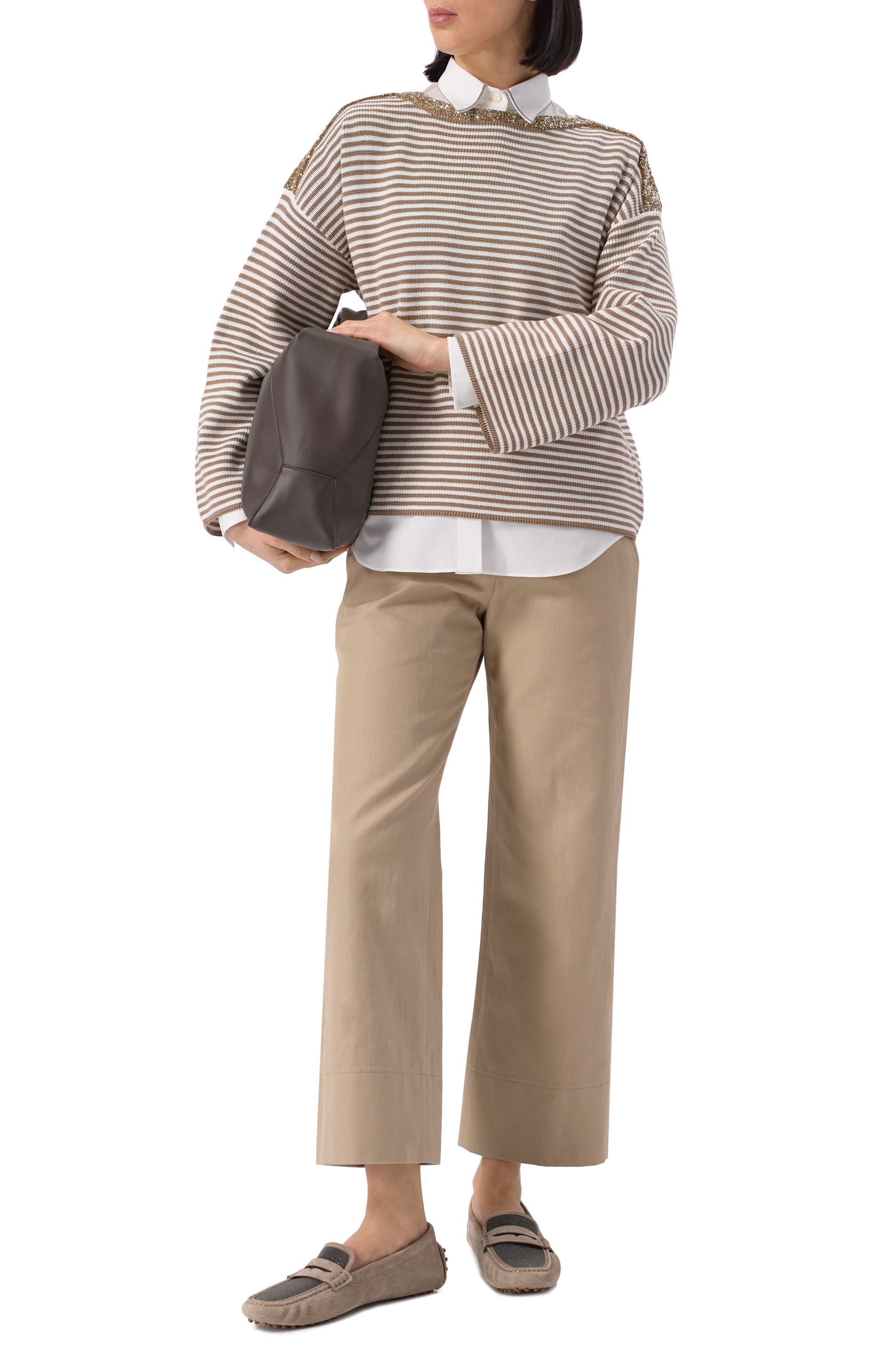 Хлопковая рубашка BRUNELLO CUCINELLI, арт. M0091MA606, фото 2