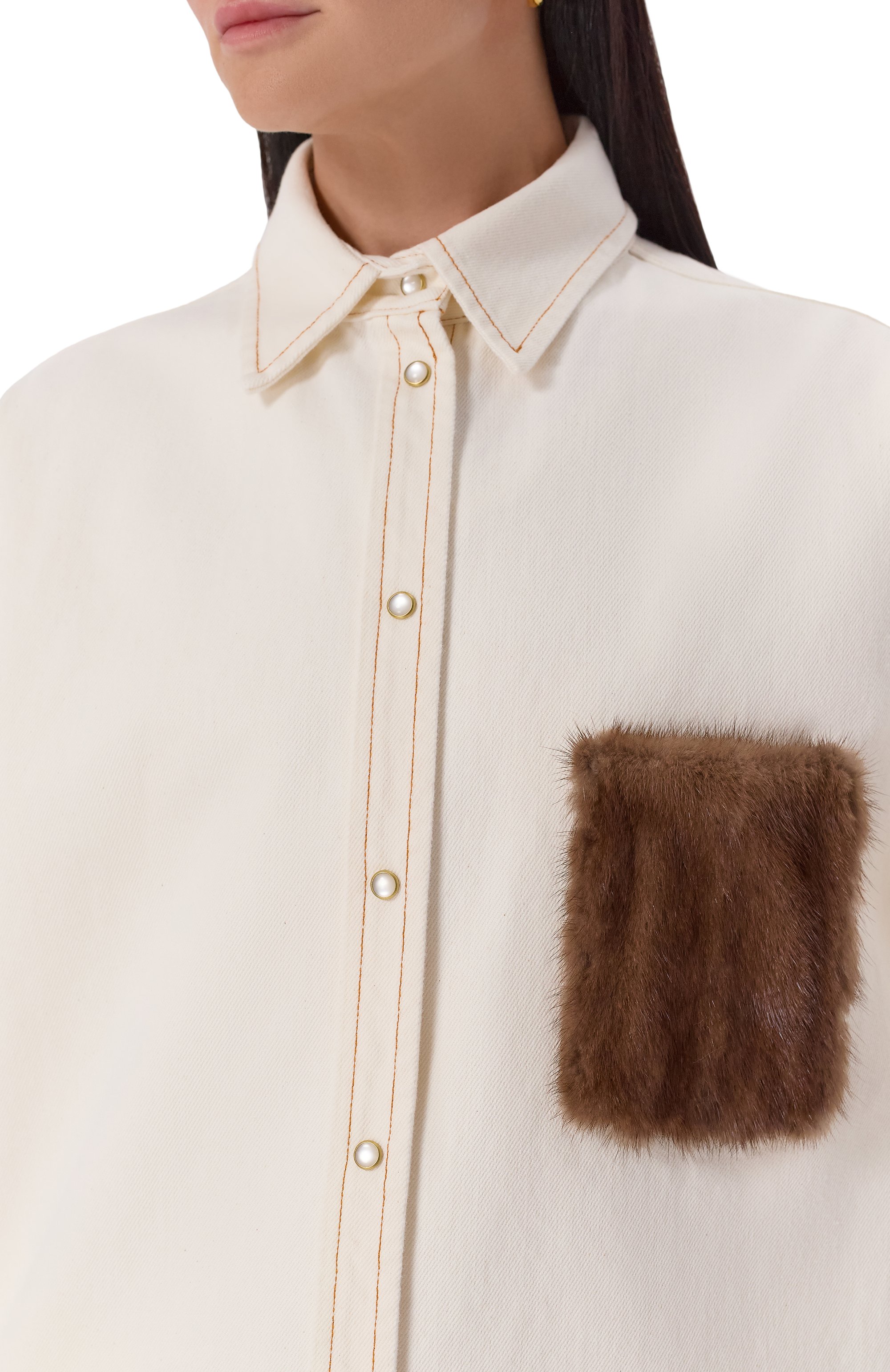 Джинсовая рубашка FORTE DEI MARMI COUTURE, арт. 25WF8171, фото 5