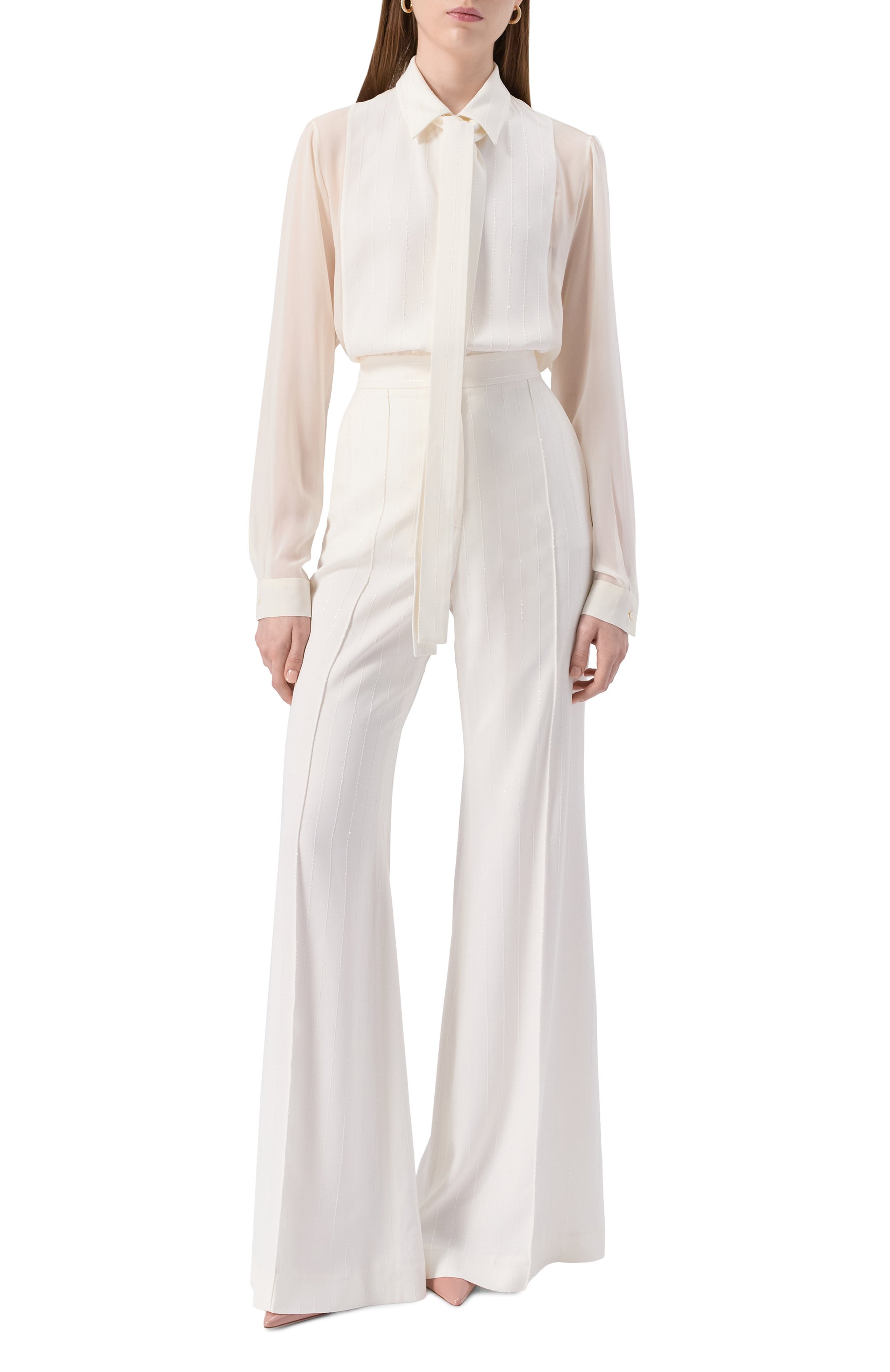 Блузка из вискозы и шелка ELIE SAAB, арт. SH082NP25/CD019, фото 2