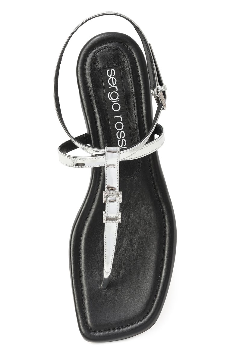 Кожаные сандалии sr mini prince SERGIO ROSSI, арт. A977740_A97930/MCAL24, фото 4