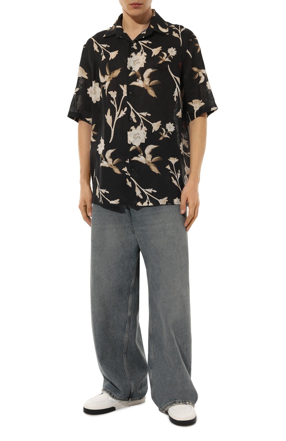 Льняная рубашка OFF-WHITE, арт. 0MGG013F24FAB003, фото 2