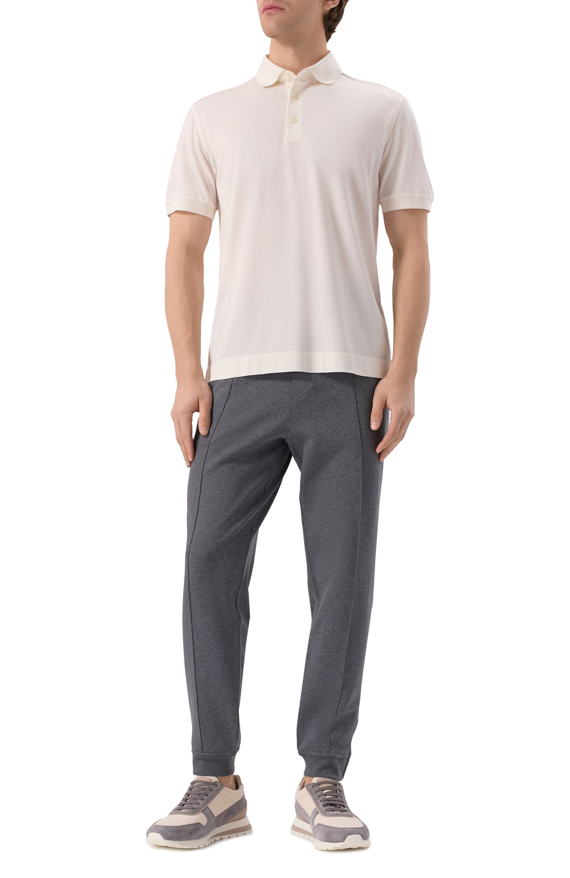 Хлопковые джоггеры BRUNELLO CUCINELLI, арт. MW8633315G, фото 2