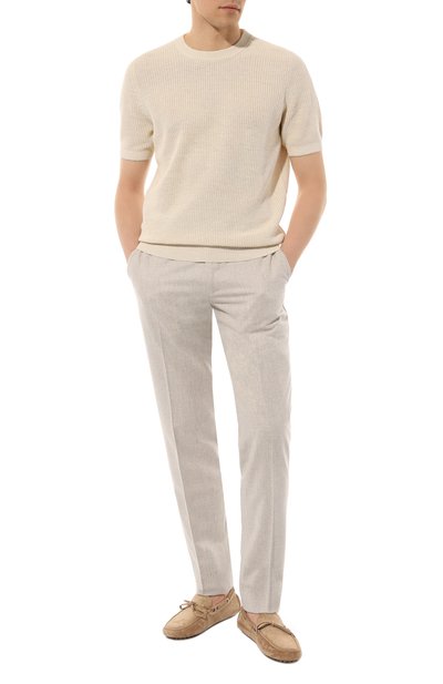 Мужской джемпер изо льна и хлопка BRUNELLO CUCINELLI, арт. M2L70B2257