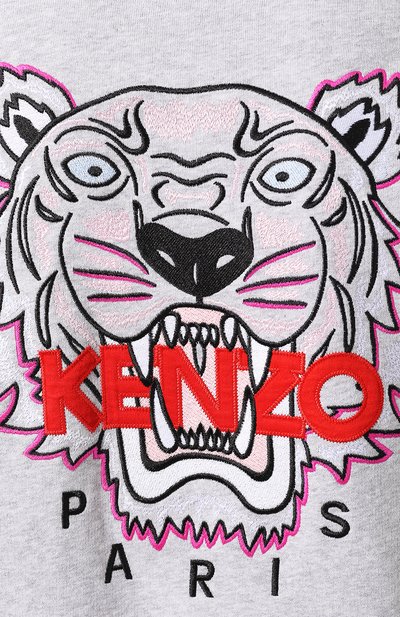 Хлопковый кардиган KENZO серого цвета по цене 43550 руб., арт. 2BL7214XA, фото 5 Хлопковый кардиган KENZO, арт. 2BL7214XA, фото 5