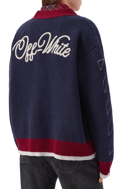 Шерстяной кардиган OFF-WHITE, арт. 0WHB04GF25KNI001, фото 4