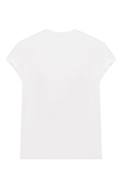 Хлопковая футболка BRUNELLO CUCINELLI белого цвета по цене 21950 руб., арт. B0A45T095C, фото 2 Хлопковая футболка BRUNELLO CUCINELLI, арт. B0A45T095C, фото 2