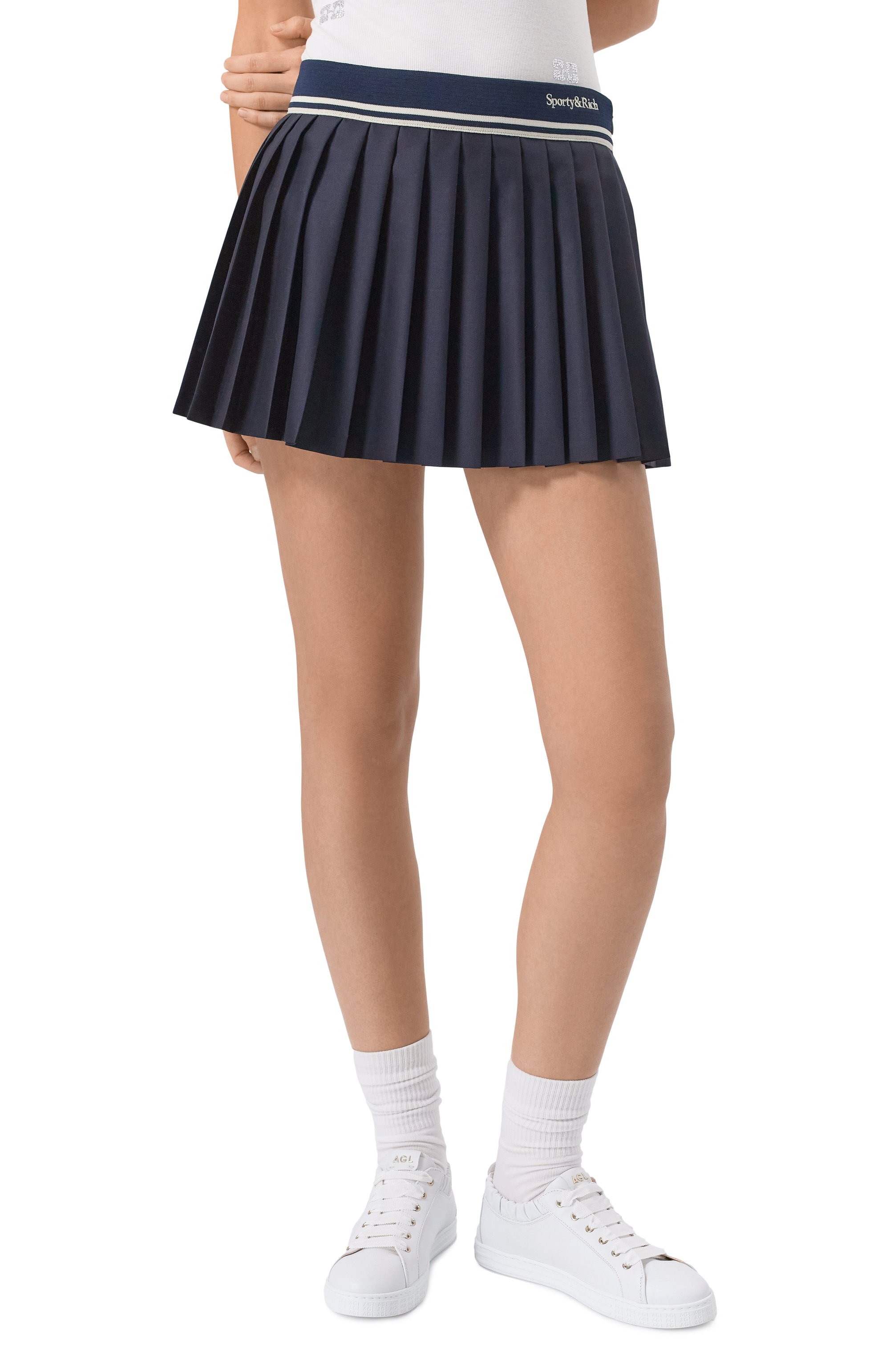 Шерстяная юбка SPORTY AND RICH, арт. SK012516300BL32, фото 3