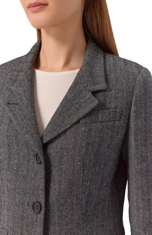 Жакет из шерсти и шелка Lorena Antoniazzi GA32B/5044 Серый  GA32B/5044 Фото 5
