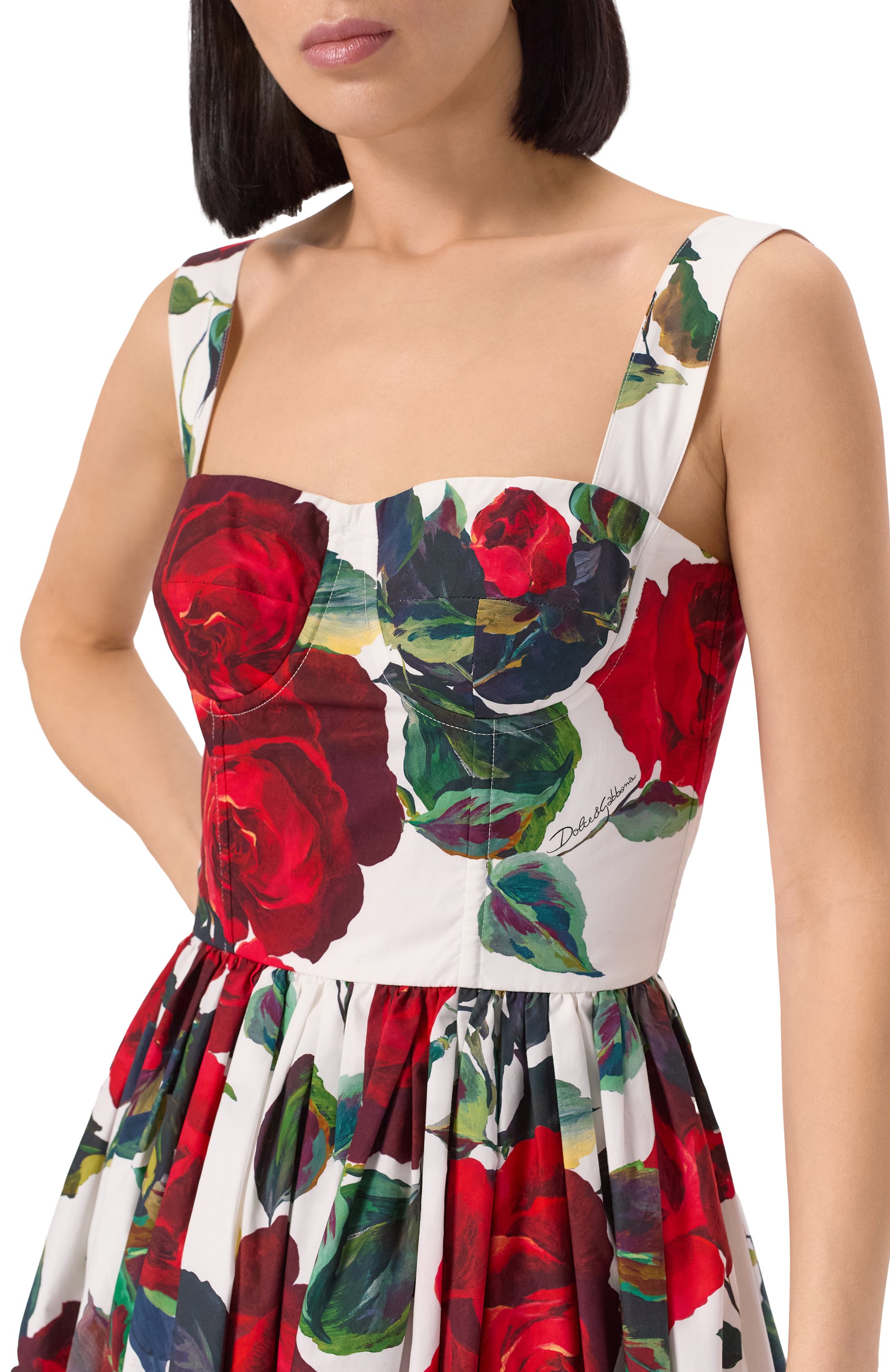 Хлопковое платье DOLCE & GABBANA, арт. F6ADLT/HS5S2, фото 5