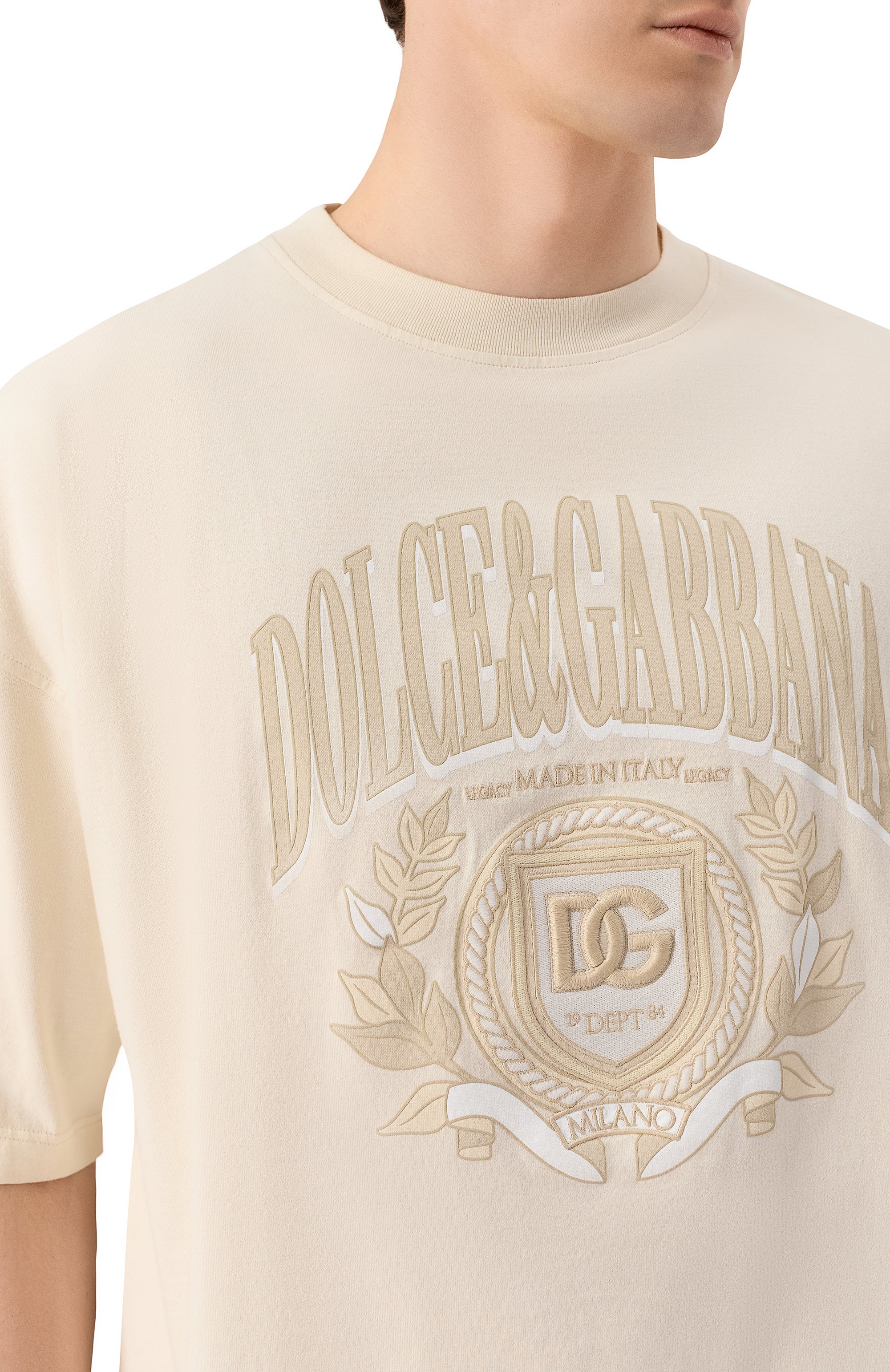 Хлопковая футболка DOLCE & GABBANA, арт. G8SH6Z/G702H, фото 5