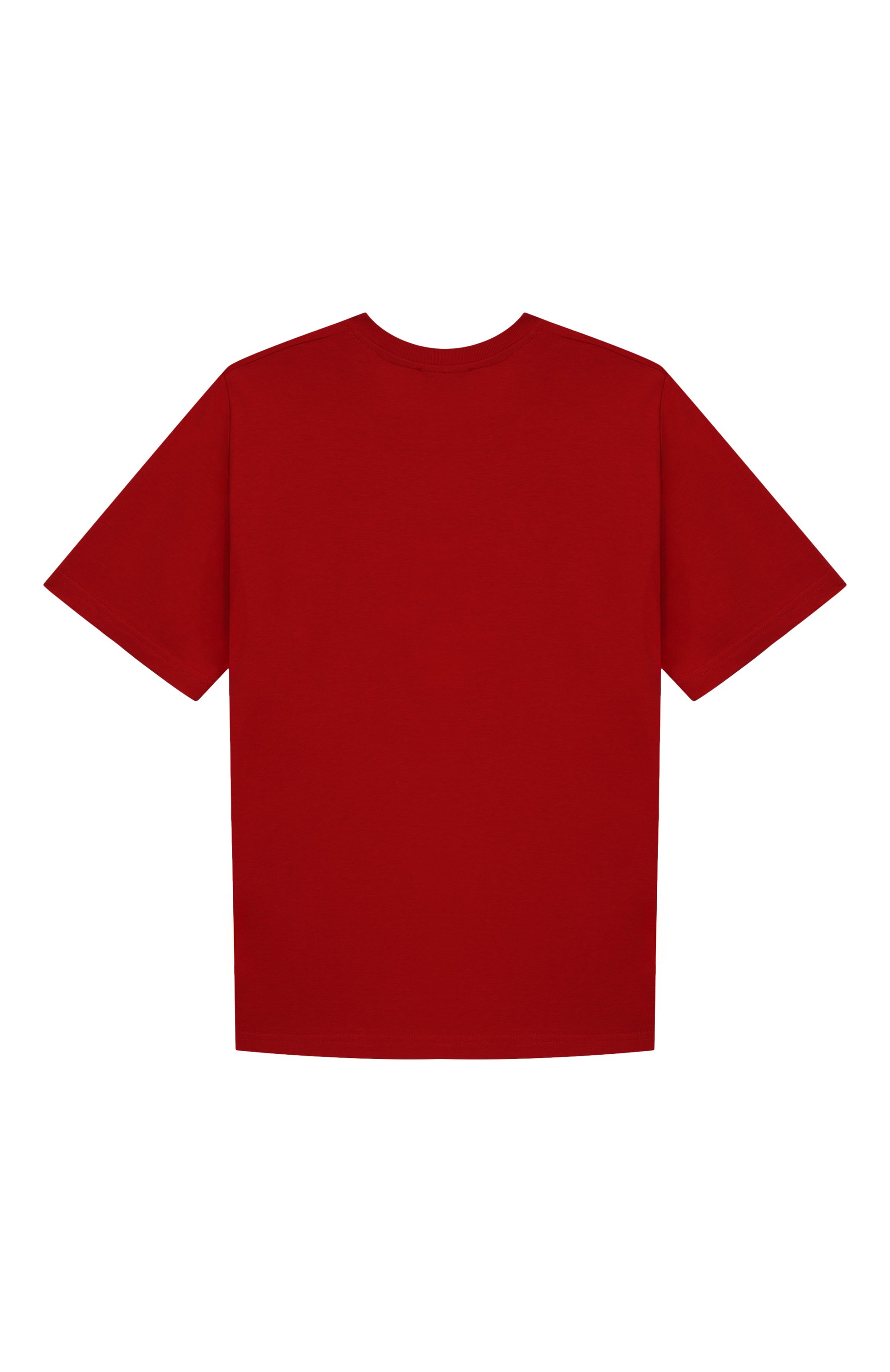 Хлопковая футболка DSQUARED2 красного цвета по цене 15750 руб., арт. DQ2983/D004G, фото 2 Хлопковая футболка DSQUARED2, арт. DQ2983/D004G, фото 2