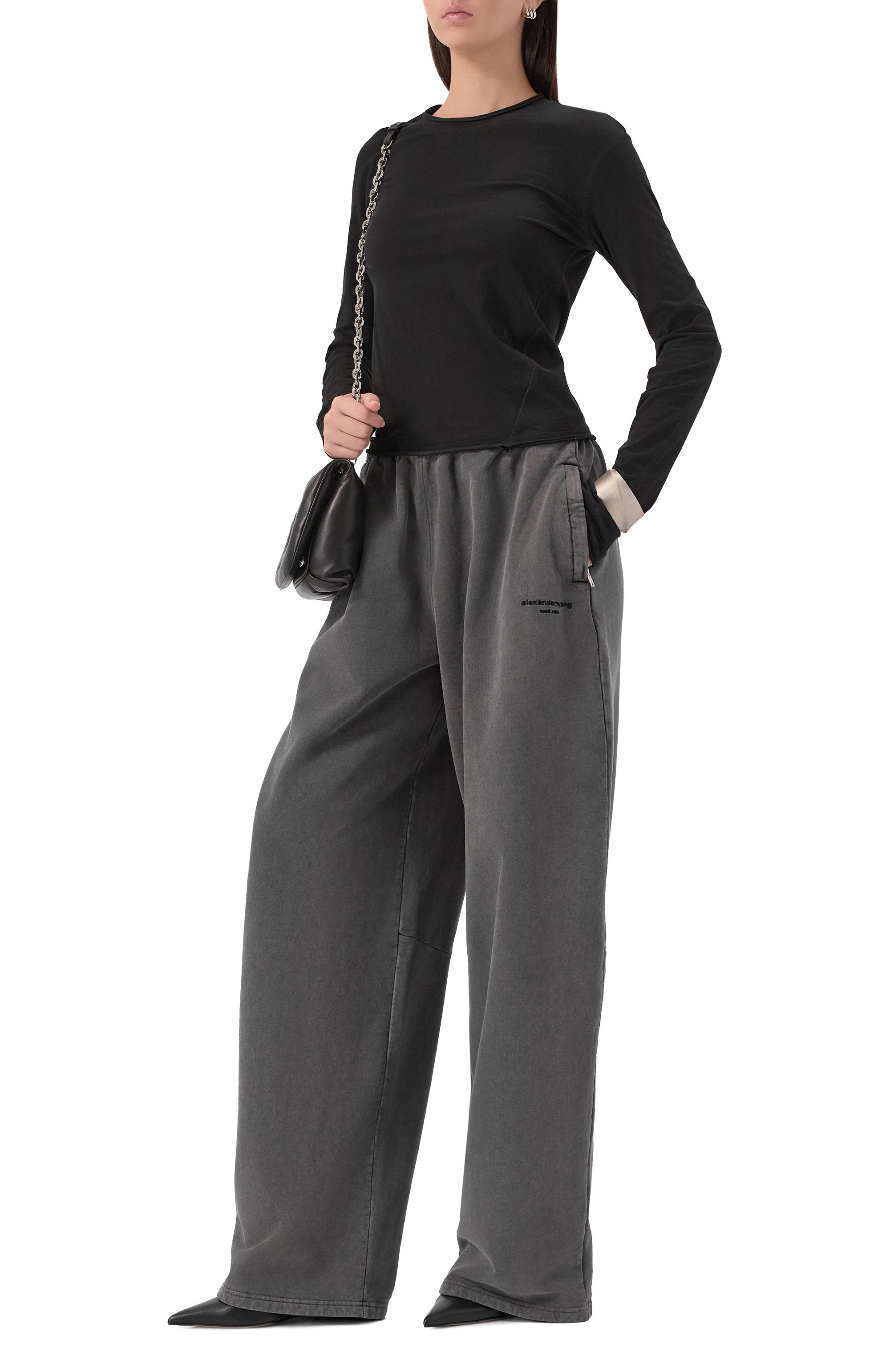 Хлопковые брюки ALEXANDER WANG, арт. 1CC3254868, фото 2