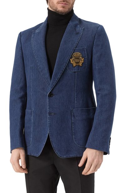 Джинсовый пиджак DOLCE & GABBANA, арт. G2UQ7Z/G8MH1, фото 4