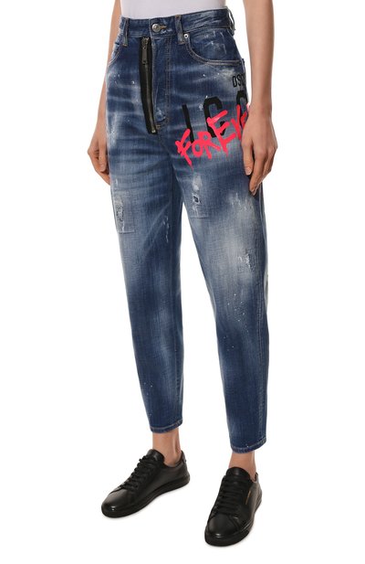 Джинсы DSQUARED2 синего цвета по цене 74850 руб., арт. S80LA0032/S30342, фото 3 Джинсы DSQUARED2, арт. S80LA0032/S30342, фото 3