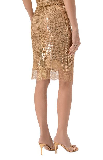 Юбка с отделкой пайетками ELIE SAAB, арт. SK324/PA013, фото 4