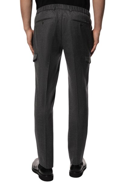 Шерстяные брюки-карго STEFANO RICCI темно-серого цвета по цене 124500 руб., арт. M1T2400301/W0013M, фото 4 Шерстяные брюки-карго STEFANO RICCI, арт. M1T2400301/W0013M, фото 4