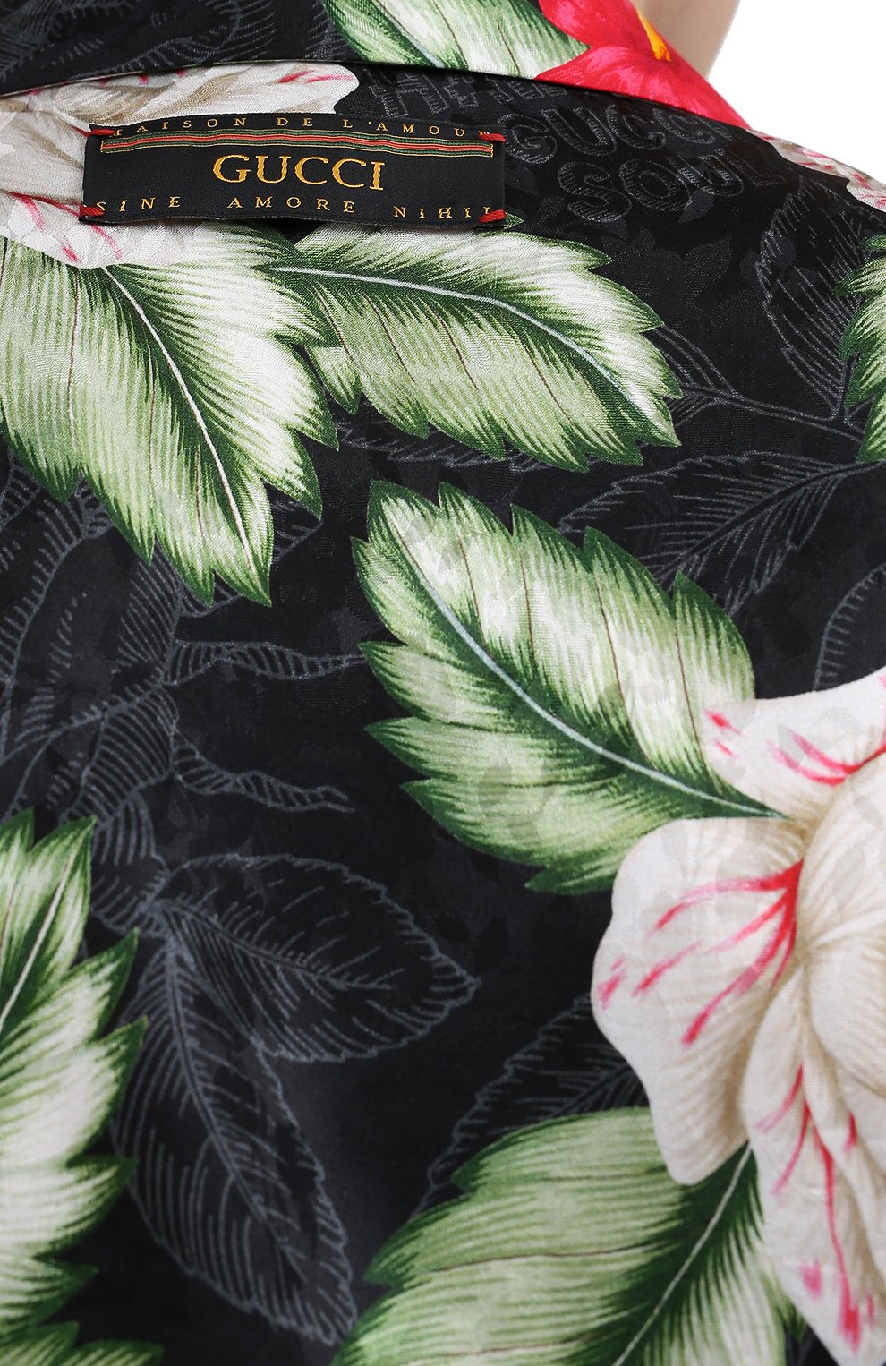 Рубашка из вискозы и шелка GUCCI, арт. 624524/ZAEMQ, фото 6