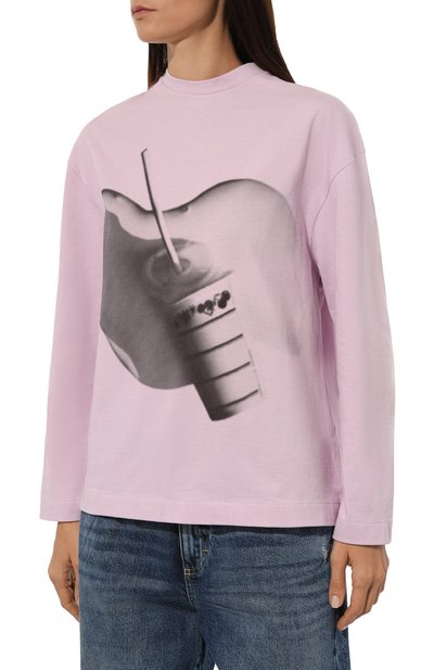 Хлопковый лонгслив JIL SANDER, арт. J03GC0120/J20218, фото 3