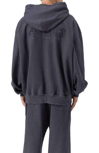 Хлопковая толстовка AN OTHER DATE темно-серого цвета по цене 34750 руб., арт. F50DMAZH086, фото 4 Хлопковая толстовка AN OTHER DATE, арт. F50DMAZH086, фото 4