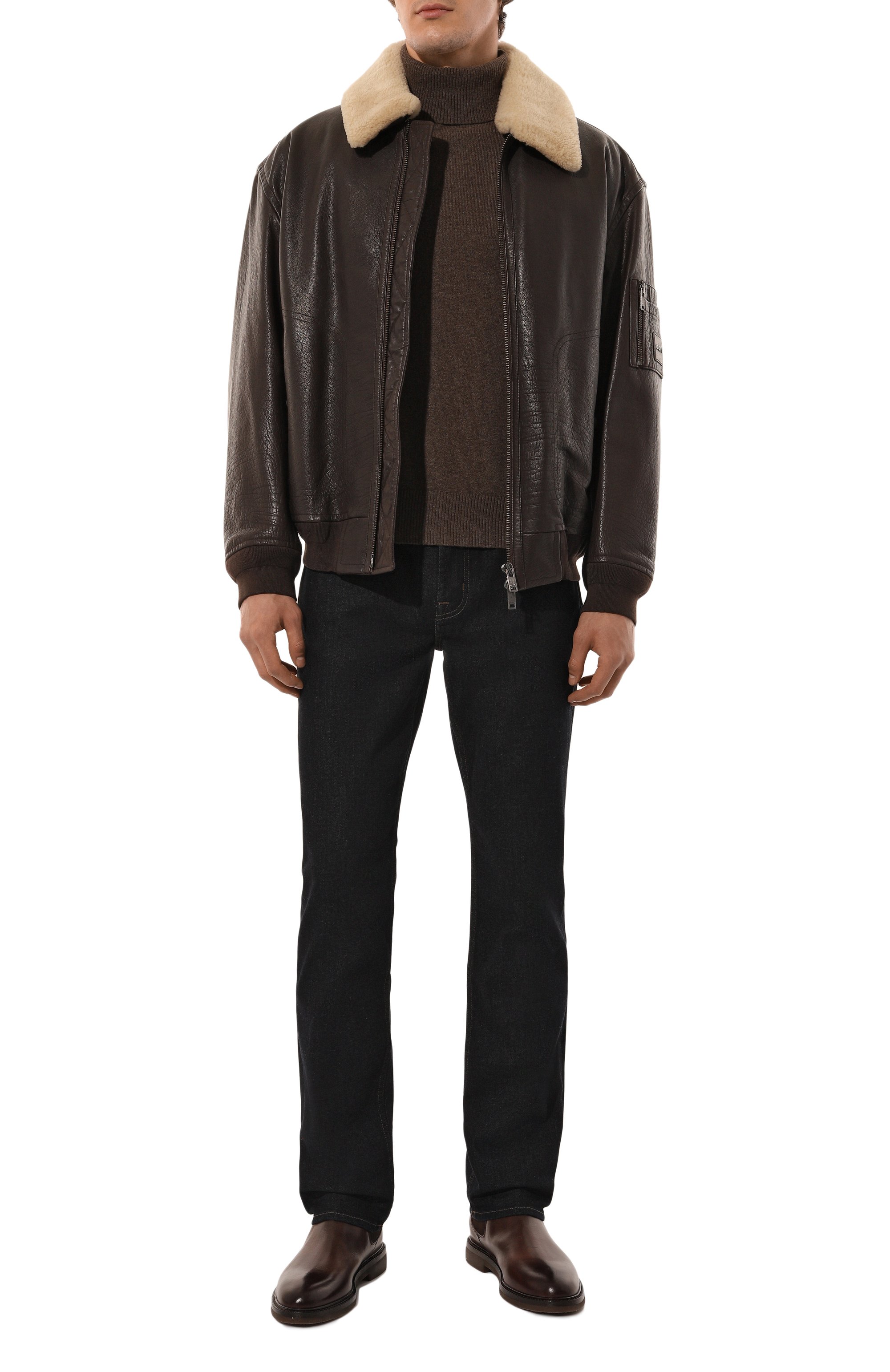 Джинсы straight 7 FOR ALL MANKIND темно-синего цвета по цене 26350 руб., арт. JSSCB800RB, фото 2 Джинсы straight 7 FOR ALL MANKIND, арт. JSSCB800RB, фото 2