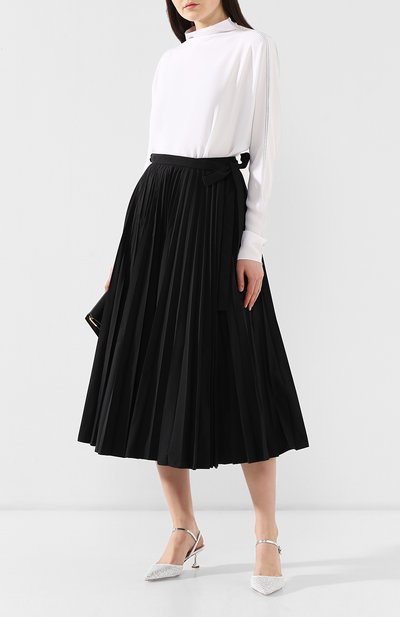 Юбка VALENTINO черного цвета по цене 225000 руб., арт. RB0RA4R04H2, фото 2 Юбка VALENTINO, арт. RB0RA4R04H2, фото 2