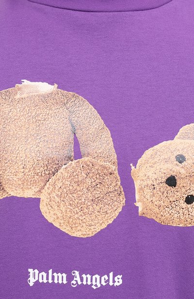 Хлопковая футболка PALM ANGELS, арт. PMAA001E20JER0033760, фото 5