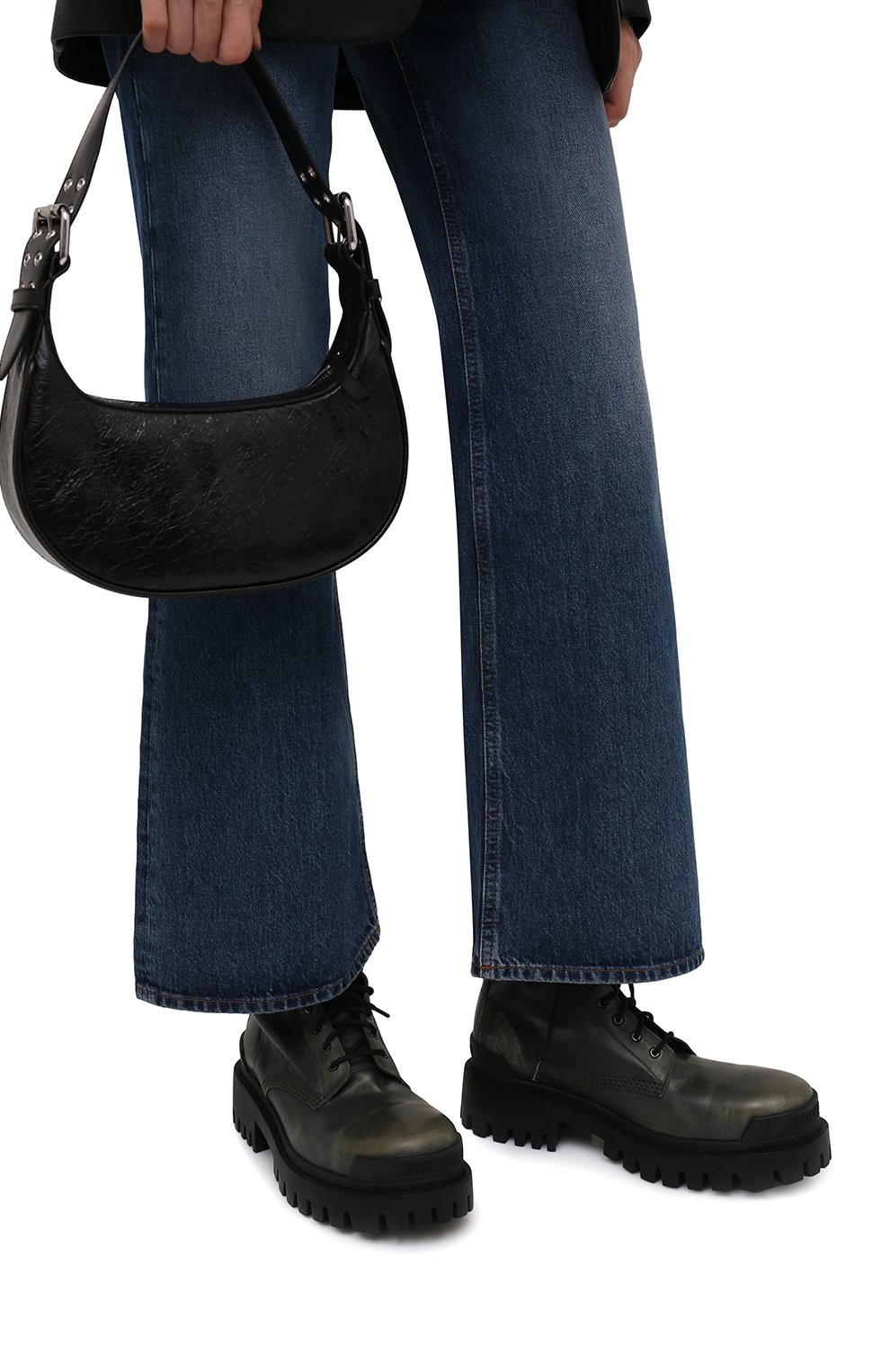 Кожаные ботинки strike BALENCIAGA, арт. 670632/WBCP1, фото 3