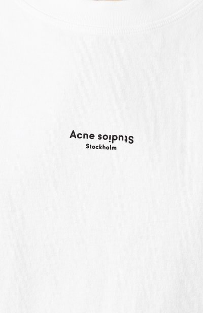 Хлопковая футболка ACNE STUDIOS, арт. AL0135/W, фото 5