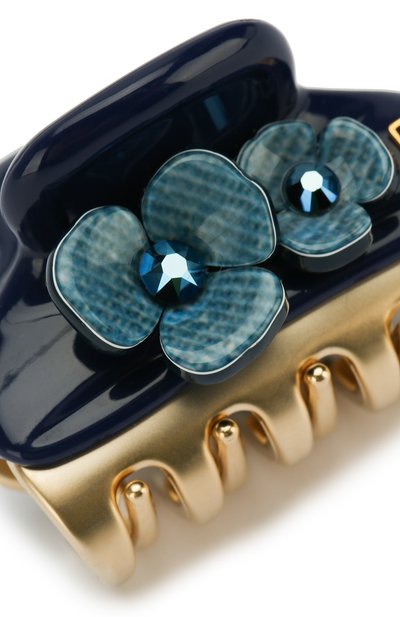 Зажим для волос ALEXANDRE DE PARIS темно-синего цвета по цене 7100 руб., арт. ICC45-14339-53 M, фото 3 Зажим для волос ALEXANDRE DE PARIS, арт. ICC45-14339-53 M, фото 3