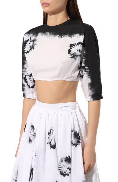 Хлопковый топ PRADA, арт. P929I-1ZBS-F0964-211, фото 3