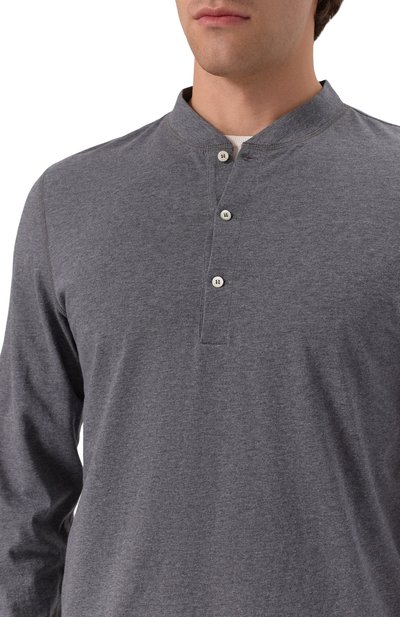 Хлопковый лонгслив-хенли BRUNELLO CUCINELLI, арт. M0B131365, фото 5