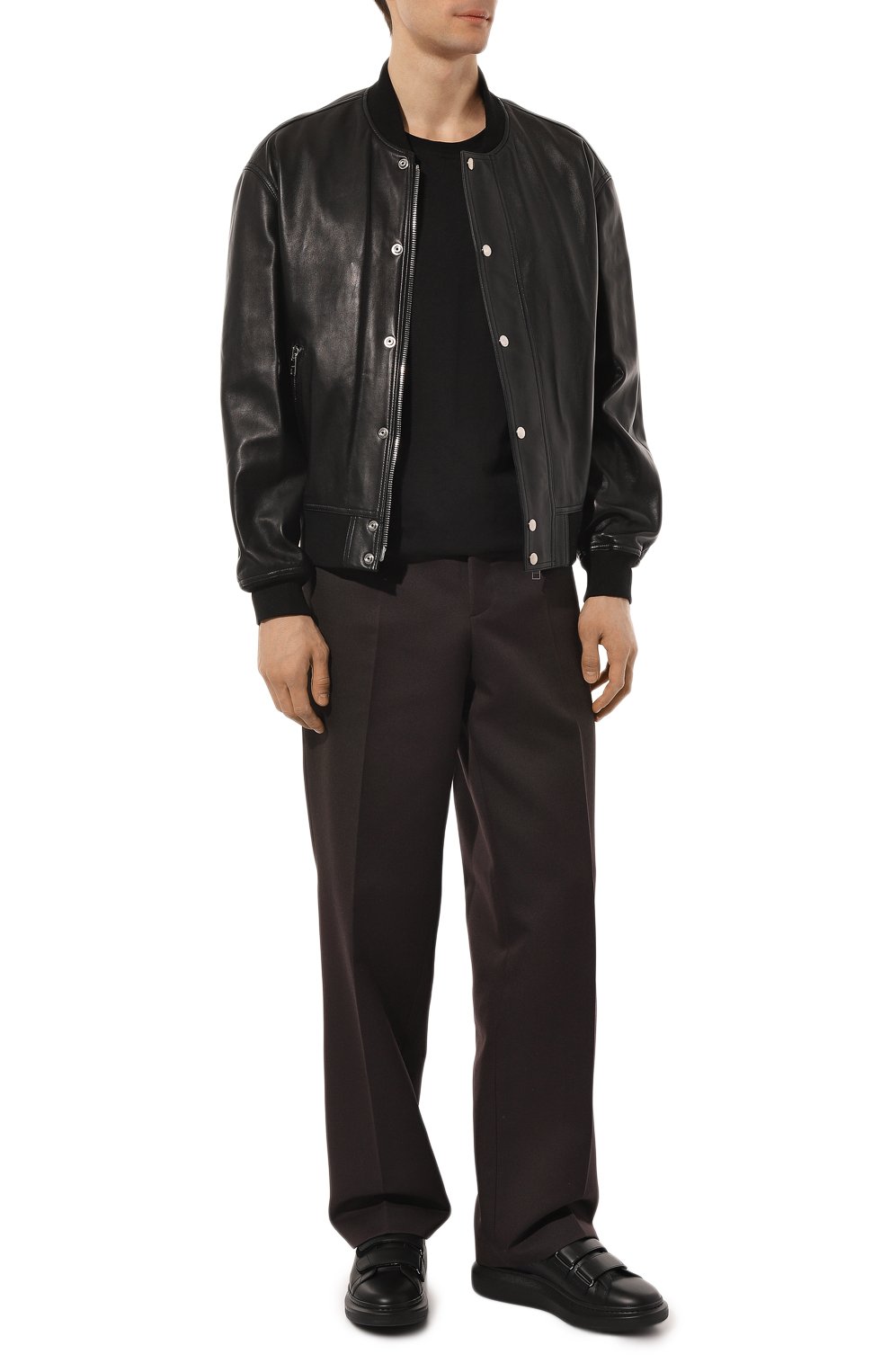 Кожаные кеды oversized ALEXANDER MCQUEEN, арт. 705067/WHGP5, фото 2