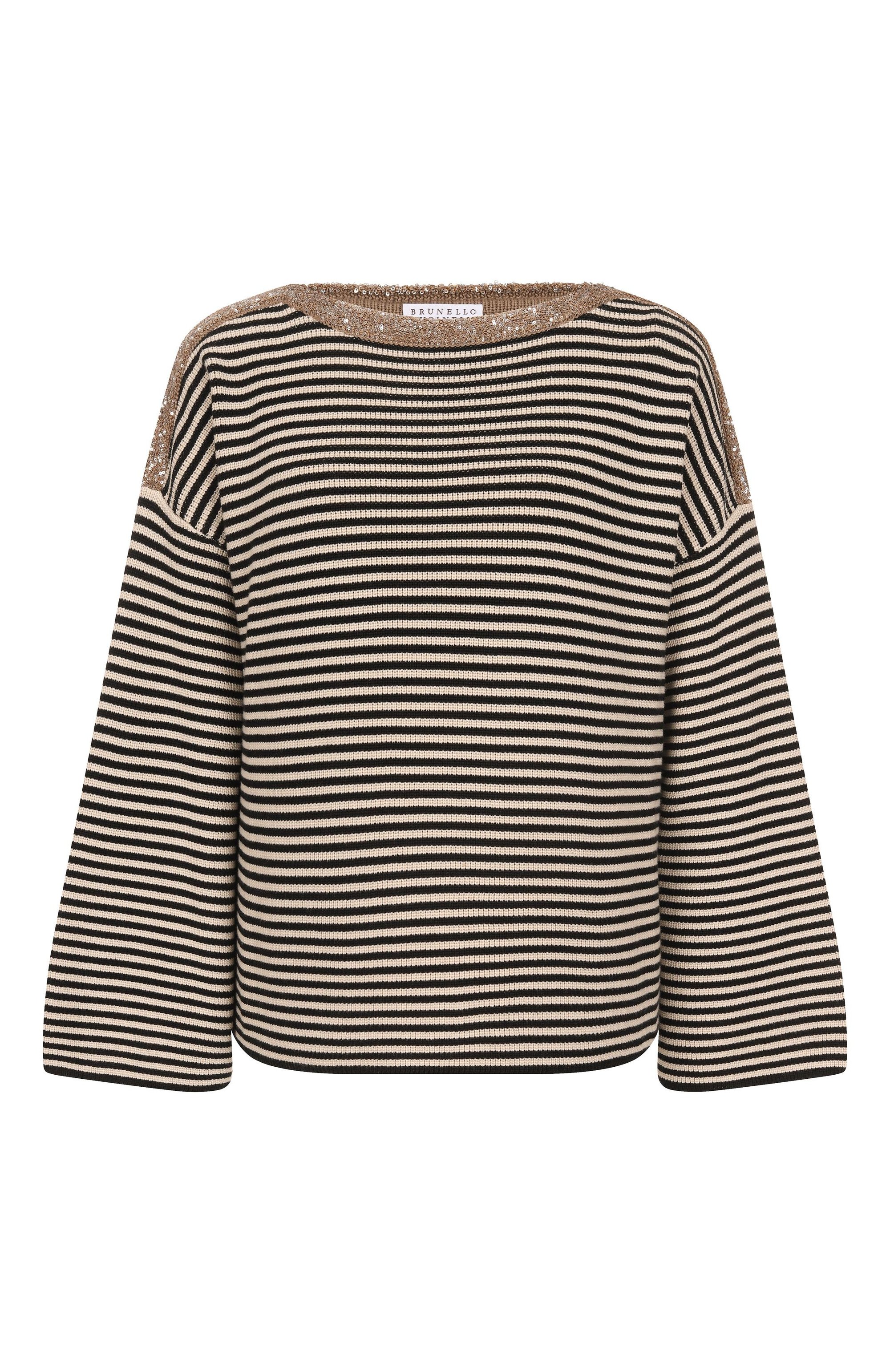 Хлопковый пуловер BRUNELLO CUCINELLI, арт. M19253608, фото 1